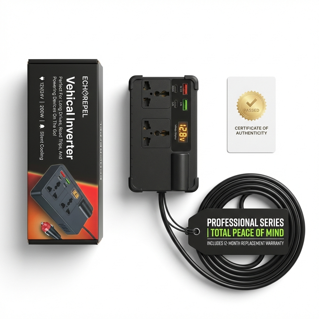 200W Pure Sine Wave Car Power Inverter
