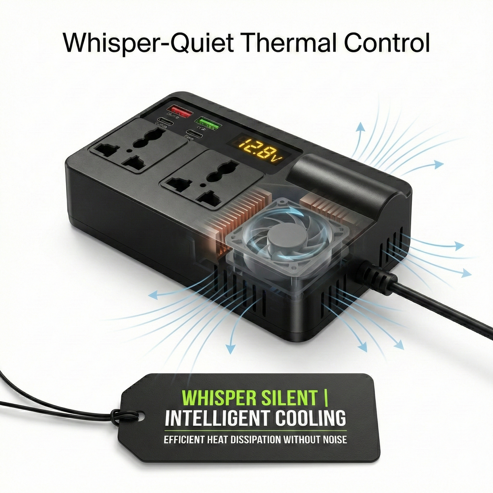 200W Pure Sine Wave Car Power Inverter